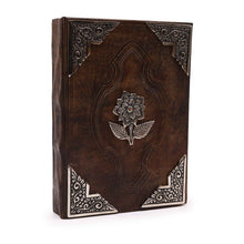 Load image into Gallery viewer, Heafty Red Tan Book - Zinc Rose Decor - 200 Deckle Edges Pages - 26x18cm