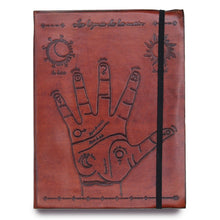 Load image into Gallery viewer, Medium Notebook with strap - Palmistry