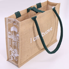 Load image into Gallery viewer, Hop Hare Jute Big Bag - I am Brave
