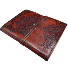 Load image into Gallery viewer, Large Tree of Life Leather Journal – 20x16x2cm