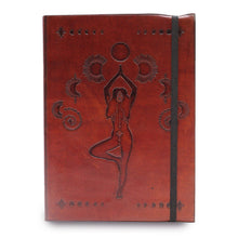 Load image into Gallery viewer, Small Notebook with strap - Cosmic Goddess