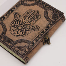 Load image into Gallery viewer, Hamsa - Esoteric Notebook - Antique Grey - 200 pages  Stich Edge- 17.5x12.5x3cm
