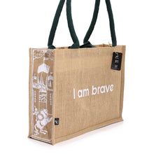 Load image into Gallery viewer, Hop Hare Jute Big Bag - I am Brave