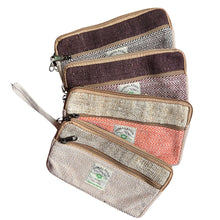 Load image into Gallery viewer, Hemp Phone/Tobacoo/Anything Zip Pouch (assorted)