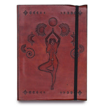 Load image into Gallery viewer, Small Notebook with strap - Cosmic Goddess