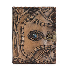 Load image into Gallery viewer, Brown Tan Book - Evil Eye Decor - 160 Deckle Edges Pages - 20x15cm