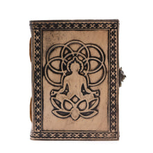 Load image into Gallery viewer, Buddha - Esoteric Notebook - Antique Grey - 200 pages  Stich Edge- 17.5x12.5x3cm