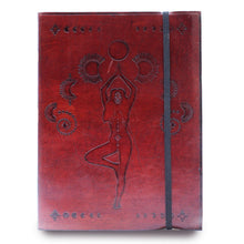 Load image into Gallery viewer, Medium Notebook with strap - Cosmic Goddess