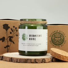 Load image into Gallery viewer, Greenman Woodwick Soy Candle - Midnight Rose