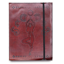 Load image into Gallery viewer, Medium Notebook with strap - Cosmic Goddess