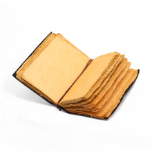 Load image into Gallery viewer, Fat Deckled Edge Leather Notebook – Every Day May Not Be Good (12.7 × 8.9 cm)