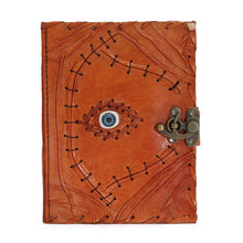 Load image into Gallery viewer, Light Brown Tan Book - Evil Eye Decor - 160 Deckle Edges Pages - 20x15cm