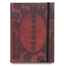 Load image into Gallery viewer, Small Notebook with strap - Chakra Mandala