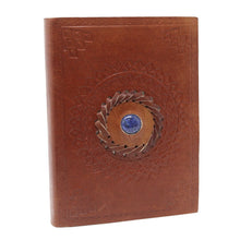 Load image into Gallery viewer, Leather Lapis Notebook (7x5")