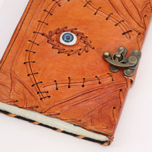Load image into Gallery viewer, Light Brown Tan Book - Evil Eye Decor - 160 Deckle Edges Pages - 20x15cm