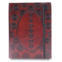 Load image into Gallery viewer, Medium Notebook with strap - Chakra Mandala