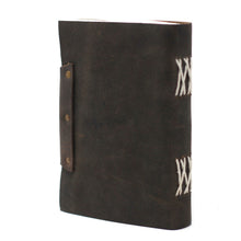 Load image into Gallery viewer, Leather Black Confessions with Lock Notebook (7x5")
