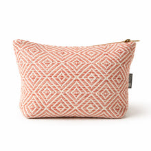 Load image into Gallery viewer, Nomad Sari Indian Jacquard Toiletry Bag - Coral Maze