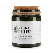 Load image into Gallery viewer, Greenman Woodwick Soy Candle - Cedar Citrus