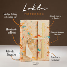 Load image into Gallery viewer, Lokta Mixed Colour Cotton Notebook – Mini (12x8cm) – 40 Leaves