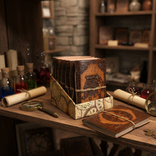 Load image into Gallery viewer, Assorted Esoteric Leather Notebooks - 15x11.5 cm