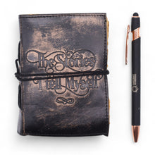 Load image into Gallery viewer, Fat Deckled Edge Leather Notebooks (5x3.5") - The Stories I Tell Myself