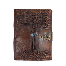 Load image into Gallery viewer, Black Tan Book - Evil Eye Decor - 160 Deckle Edges Pages - 17x12.5cm