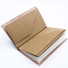 Load image into Gallery viewer, Handmade Leather Journal - True Friends - Brown (80 pages)