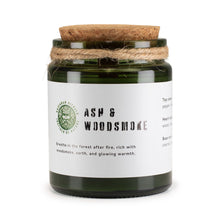 Load image into Gallery viewer, Greenman Woodwick Soy Candle - Ash &amp; Woodsmoke