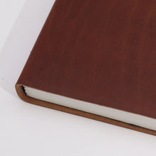 Load image into Gallery viewer, Lrg Dark Tan Daily Note Book - 100 Lined Pages - 20x15cm