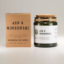 Load image into Gallery viewer, Greenman Woodwick Soy Candle - Ash &amp; Woodsmoke