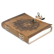 Load image into Gallery viewer, Leather Greenman Notebook (6x8")