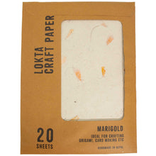 Load image into Gallery viewer, Lokta Craft Paper - Marigold A4