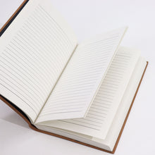 Load image into Gallery viewer, Black Tan Daily Note Book - 100 Lined Pages - 20x15cm