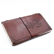Load image into Gallery viewer, Handmade Leather Journal - Be the Change - Brown (80 pages)