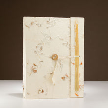 Load image into Gallery viewer, Lokta Mixed Flowers Notebook with Bookmark