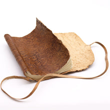 Load image into Gallery viewer, Rolled Leather Travel Notebook - 96 pages - Natural  21x15cm