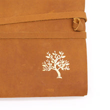 Load image into Gallery viewer, Golden Tree Leather Sketchbook